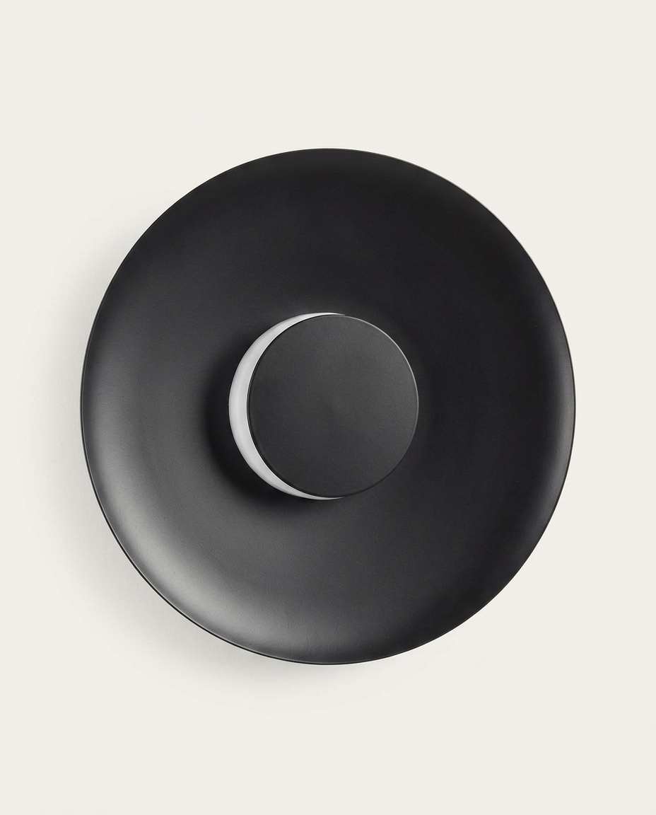 Arandela Led Dot Preto Bivolt - image 0