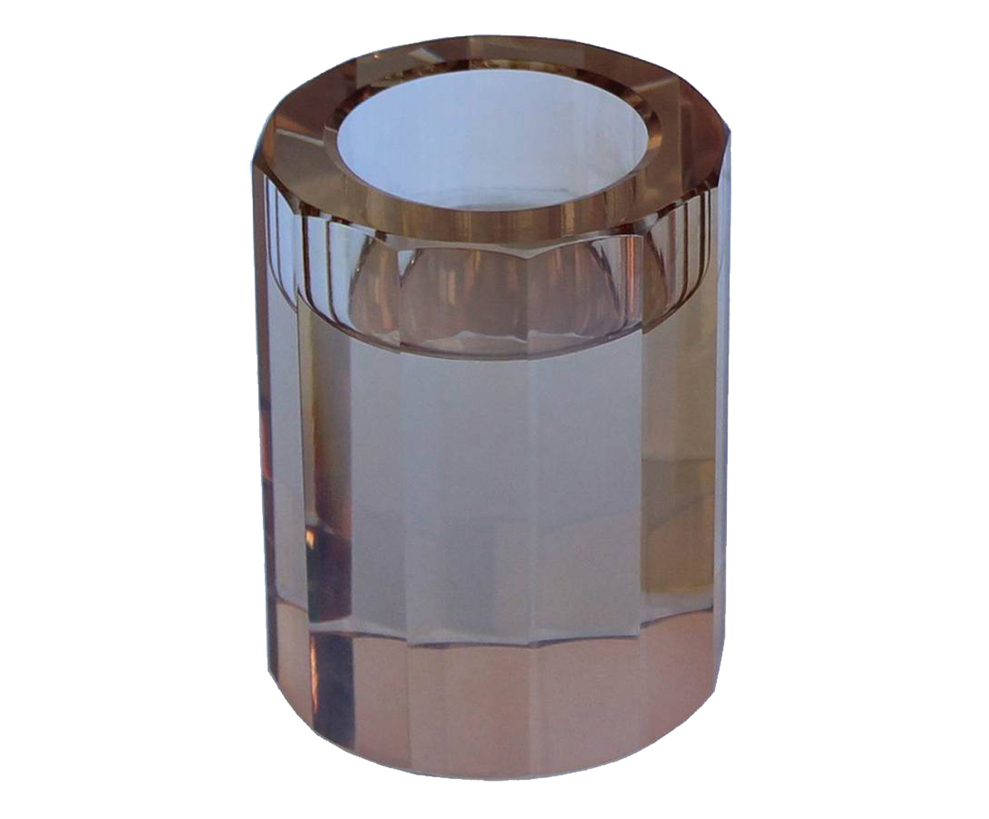 Porta-Vela em Cristal Carolyn - &Acirc;mbar - image 0