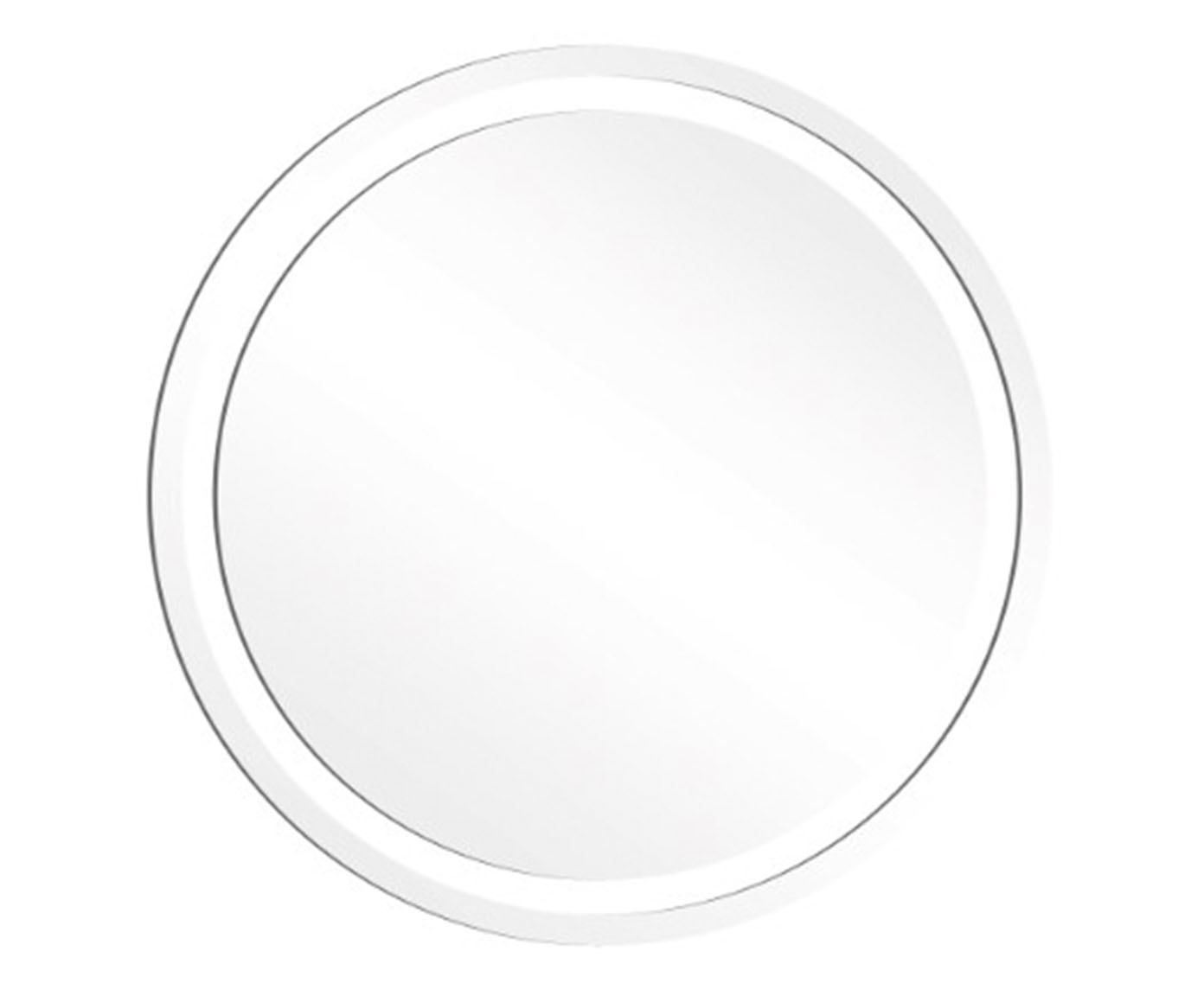 Espelho Lapidado Jateado LED Branco - 40cm - image 0