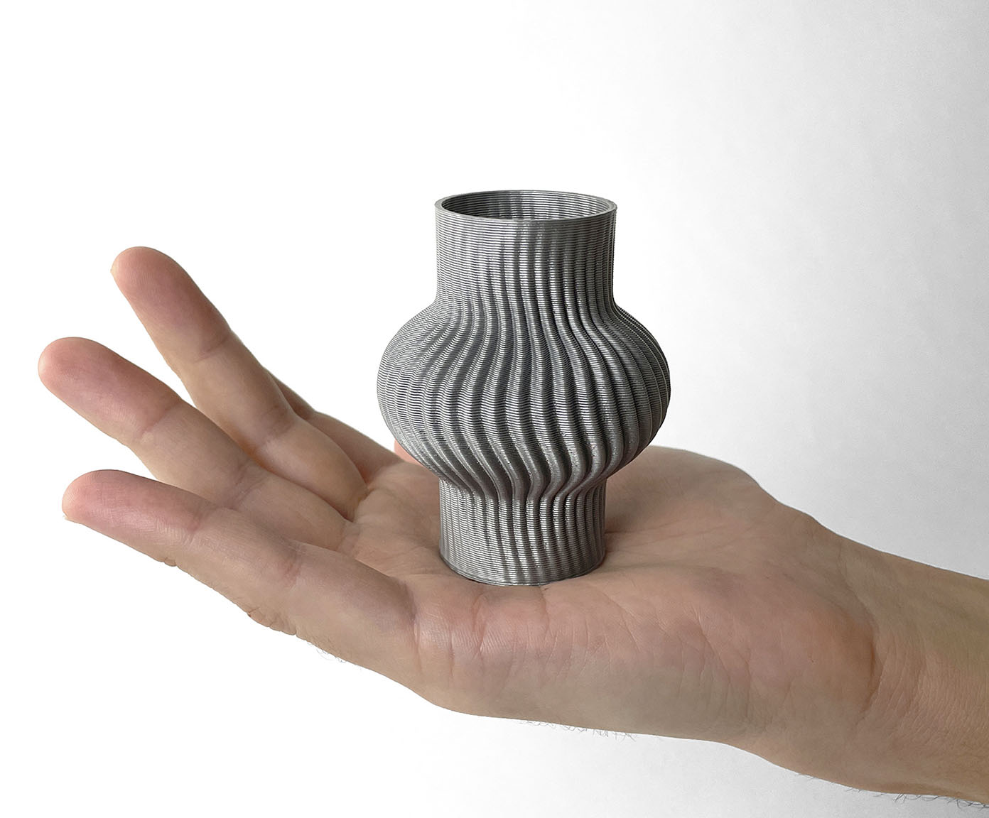 Mini Vaso Onda 1 Cinza image number 4