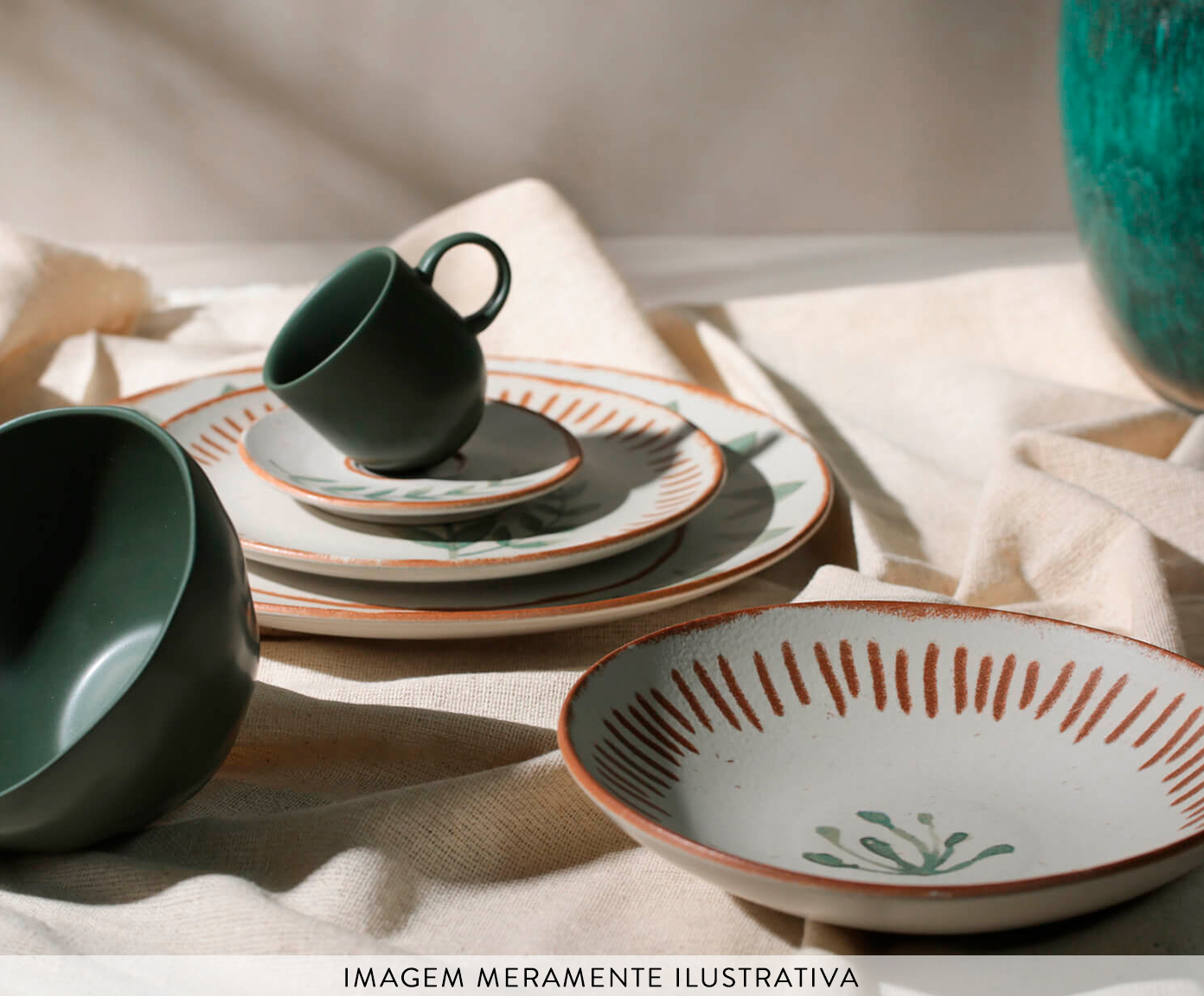 Jogo de X&iacute;caras para Caf&eacute; Coup Stoneware Magari Floral - image 1