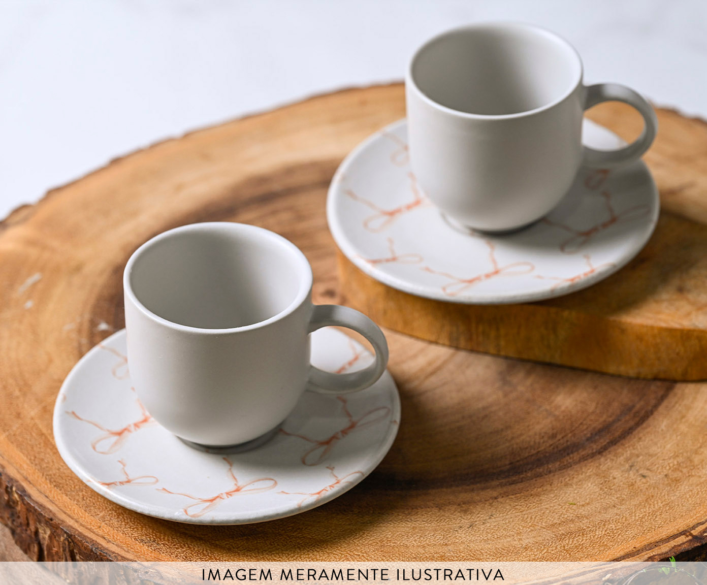 Jogo de X&iacute;caras para Caf&eacute; Coup Stoneware Entre La&ccedil;os image number 1