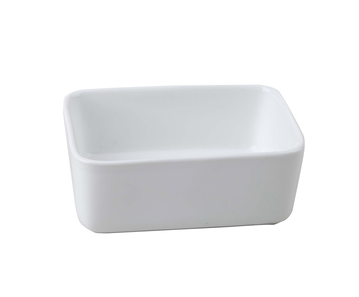Mini travessa retangular Blanc em porcelana branco image number 3