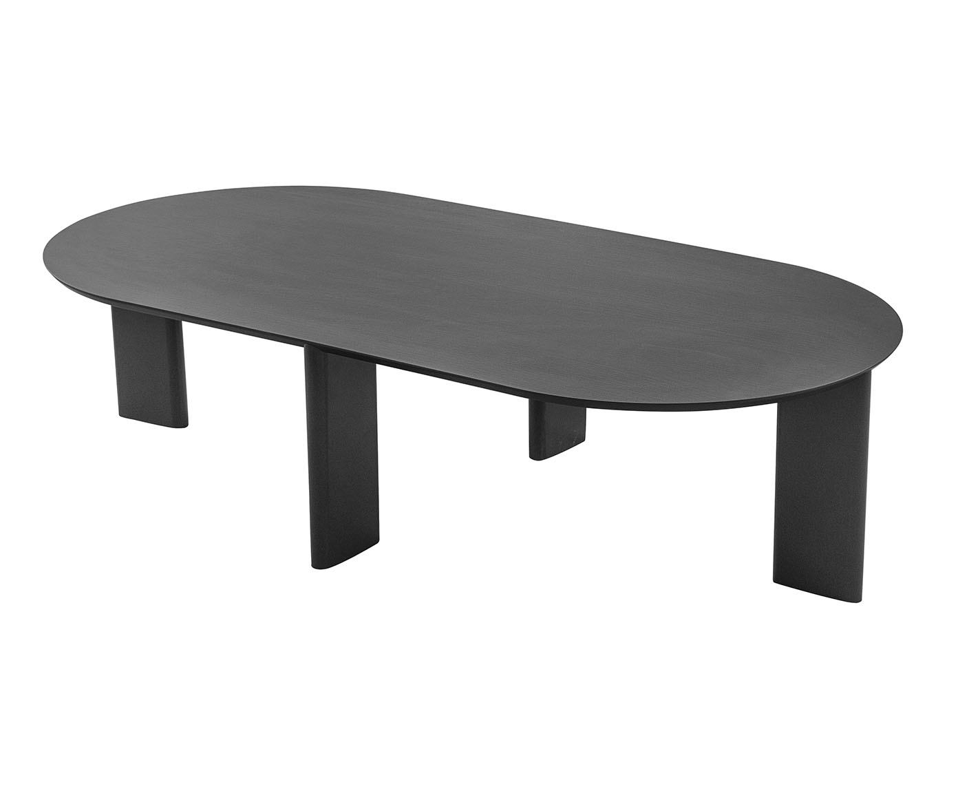 Mesa de Centro Org&acirc;nica Chanfrada Nero e Preto - image 0