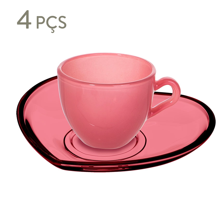 Jogo de X&iacute;caras para Caf&eacute; He Rosa image number 0