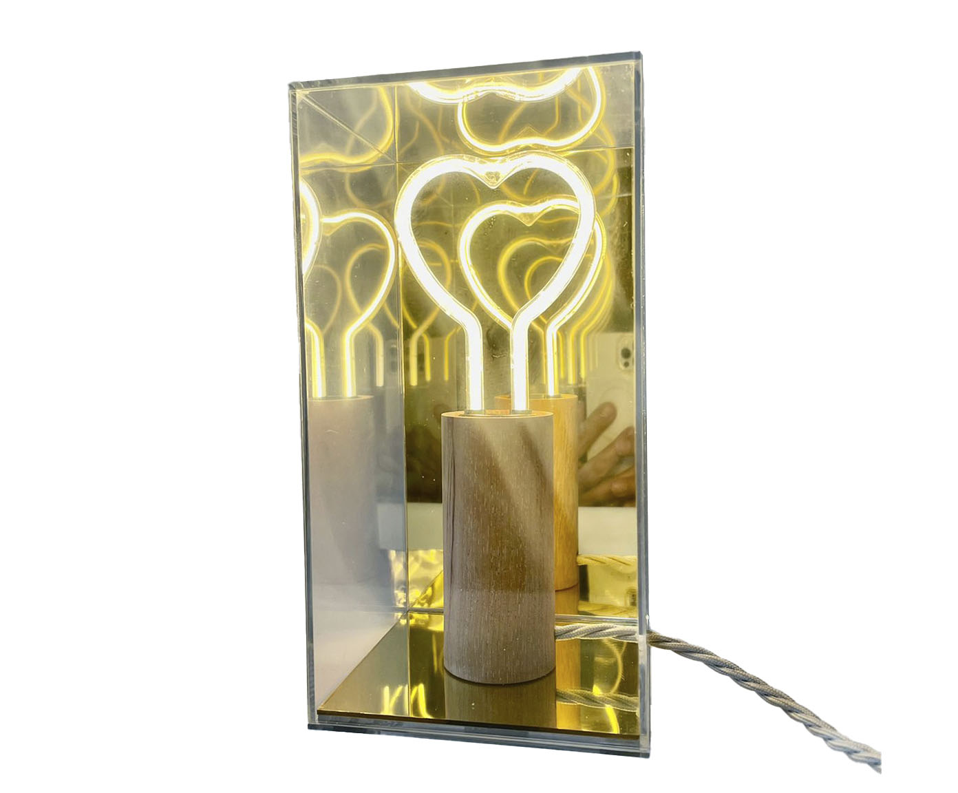 Lumin&aacute;ria Cora&ccedil;&atilde;o Neon Gold - image 0