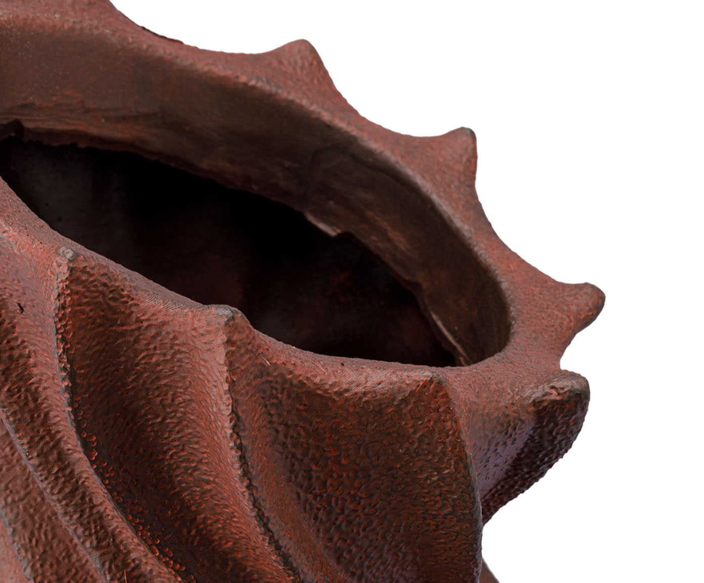 Vaso Cer&ecirc;mico Ciclone Marrom image number 1