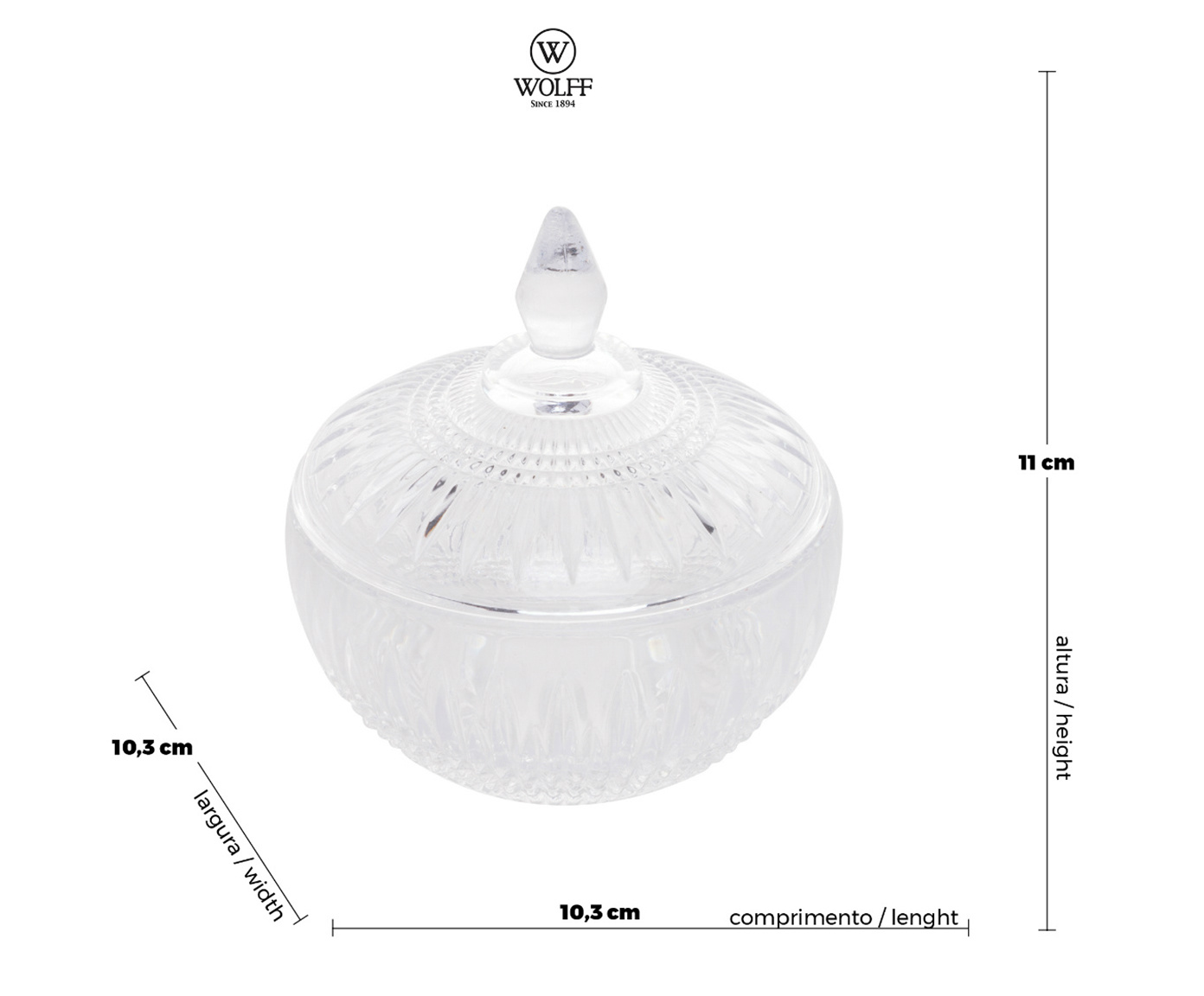 Bomboniere em Cristal Queen - image 1