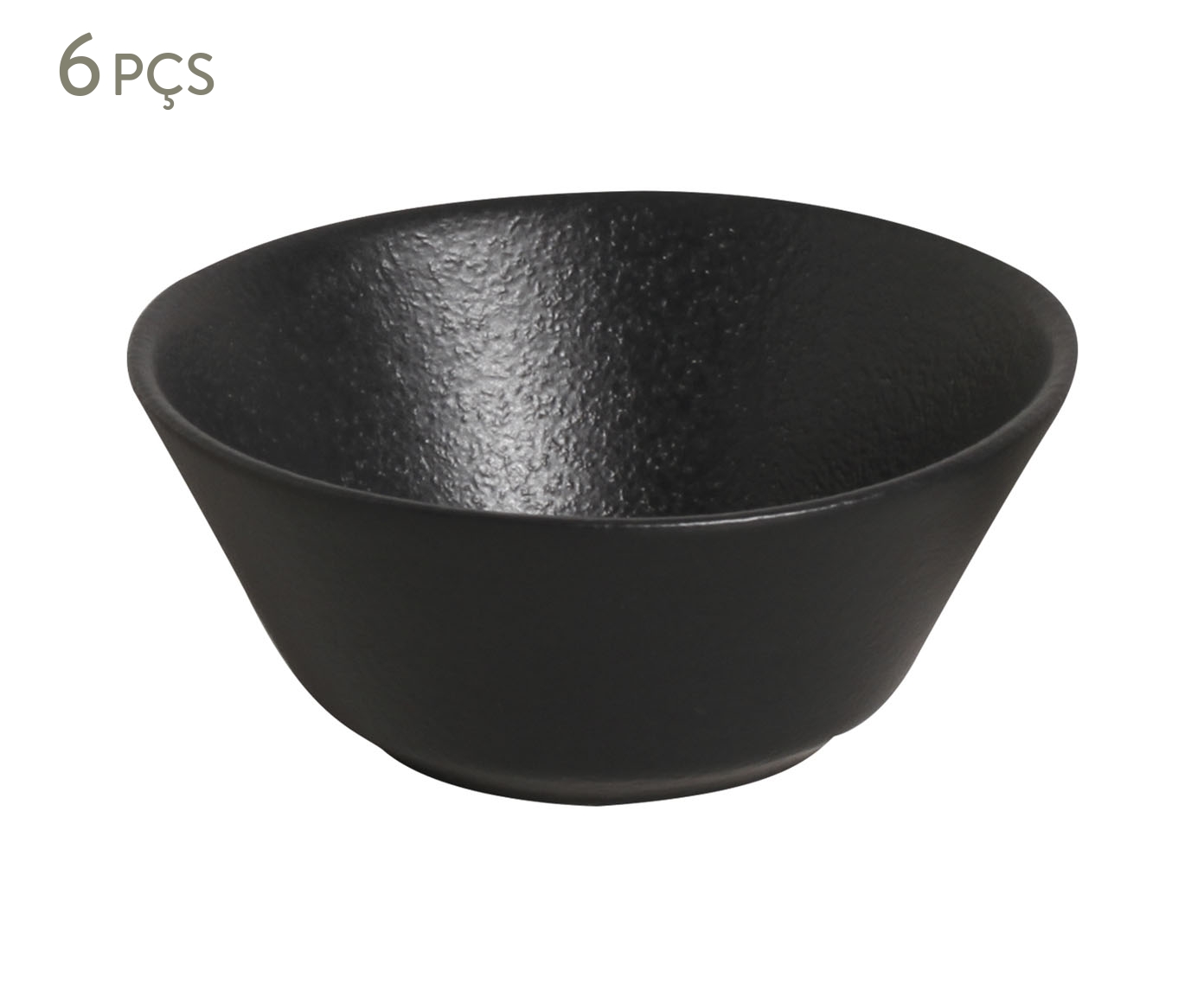 Jogo de Cumbucas Neo Preto Matte - image 0