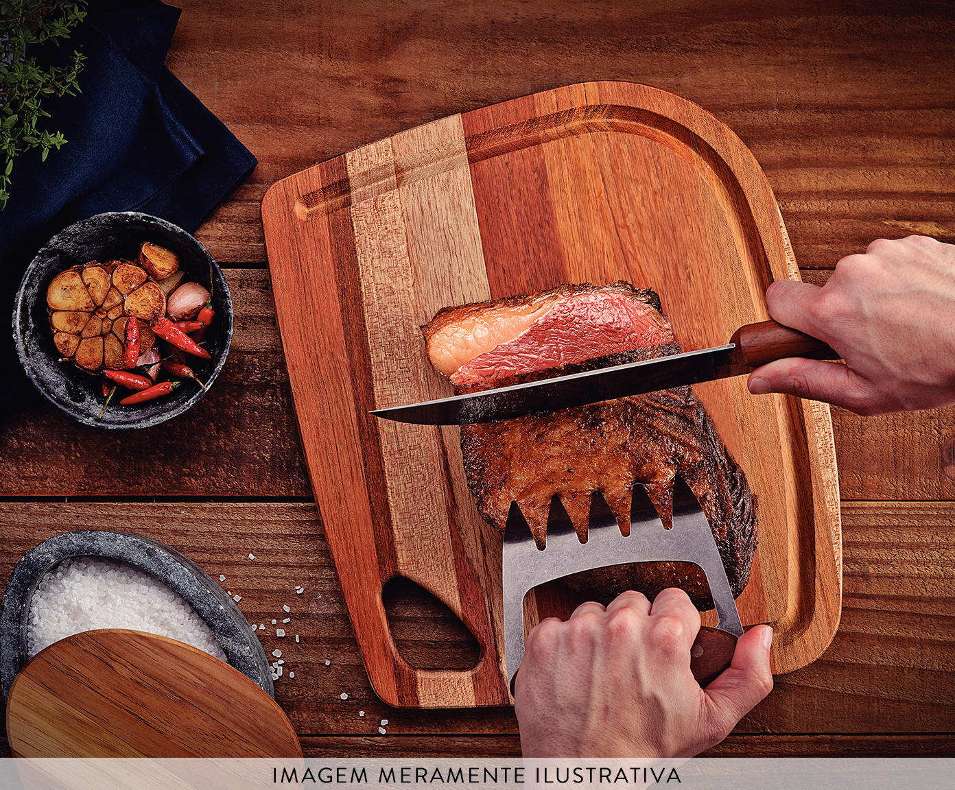 Jogo para Churrasco em Inox Black image number 6