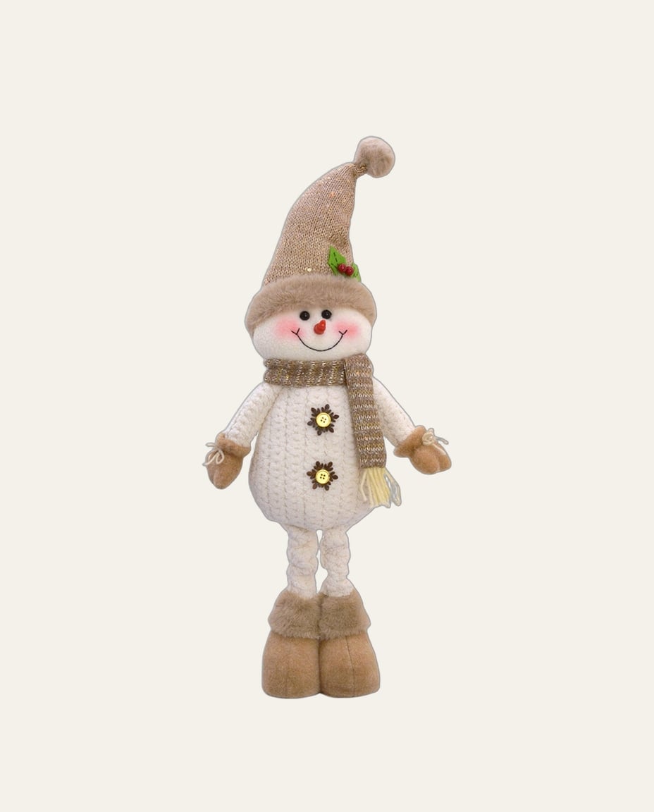 Boneco de Neve Gorro La&ccedil;o Champanhe - image 0