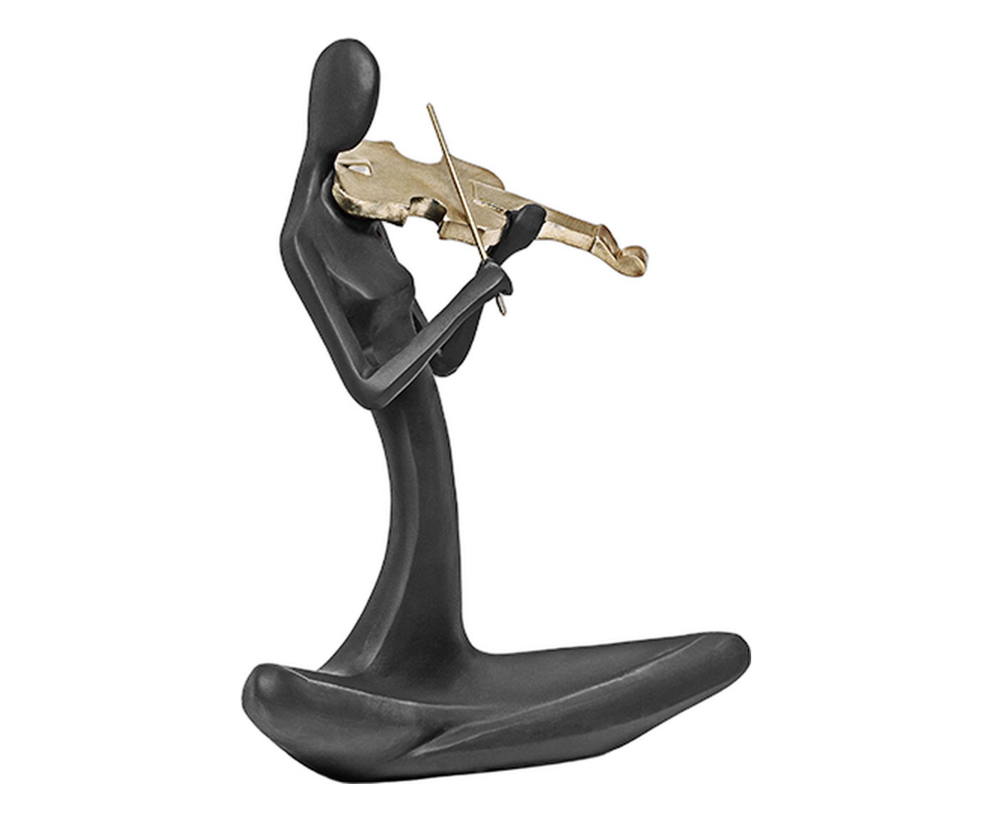 Adorno Figura com Violino Preto image number 1
