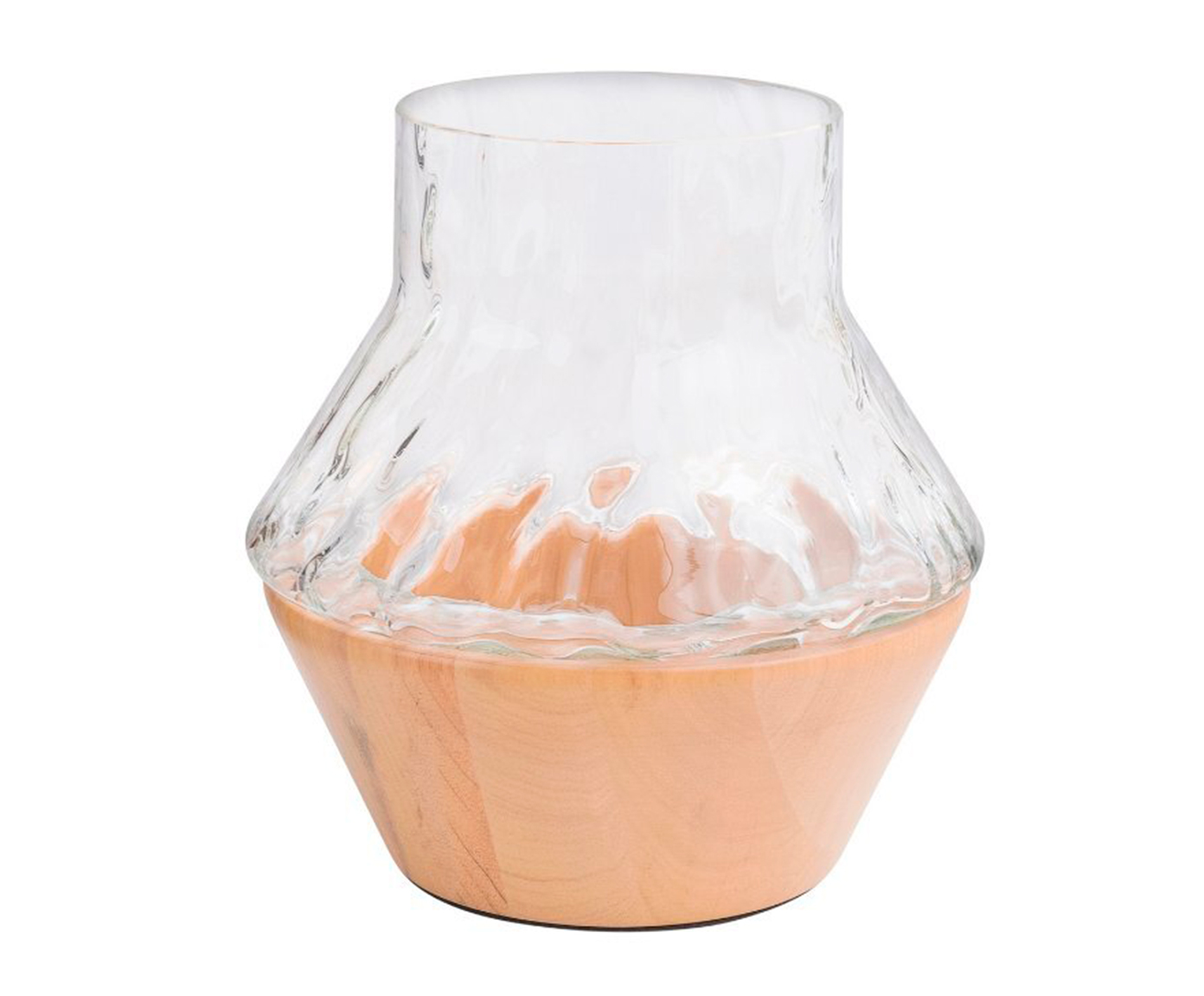 Vaso Fusion Trap&eacute;zio Martelado - Natural - image 0