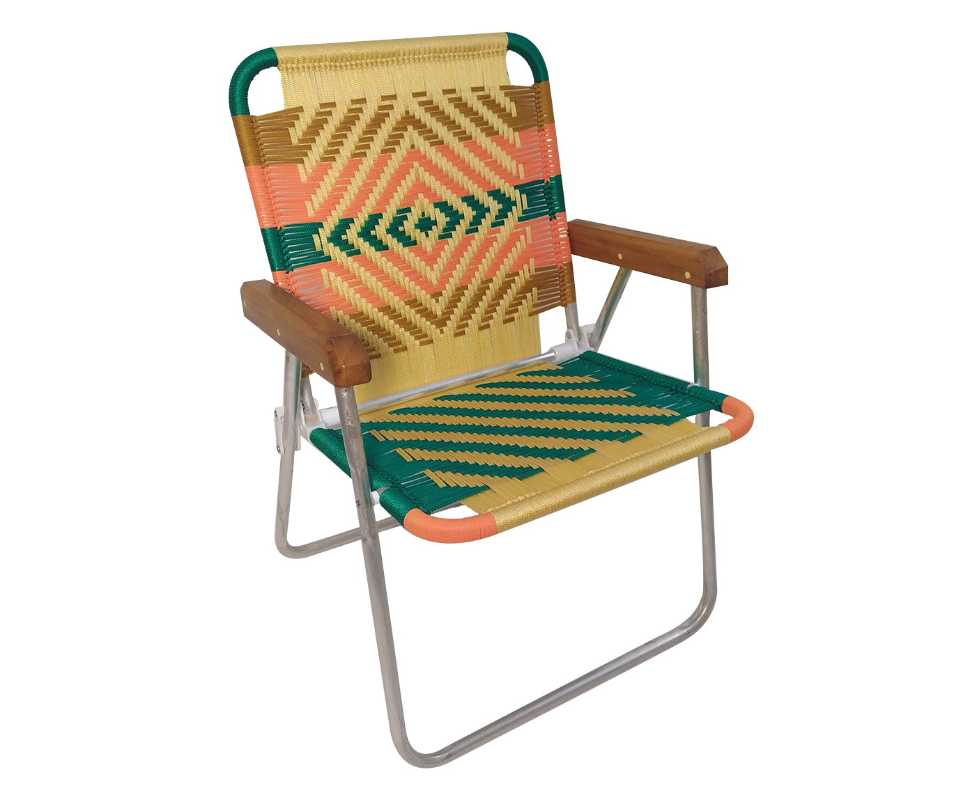 Cadeira de Praia com Bra&ccedil;o Custom Verde Esmeralda - image 0