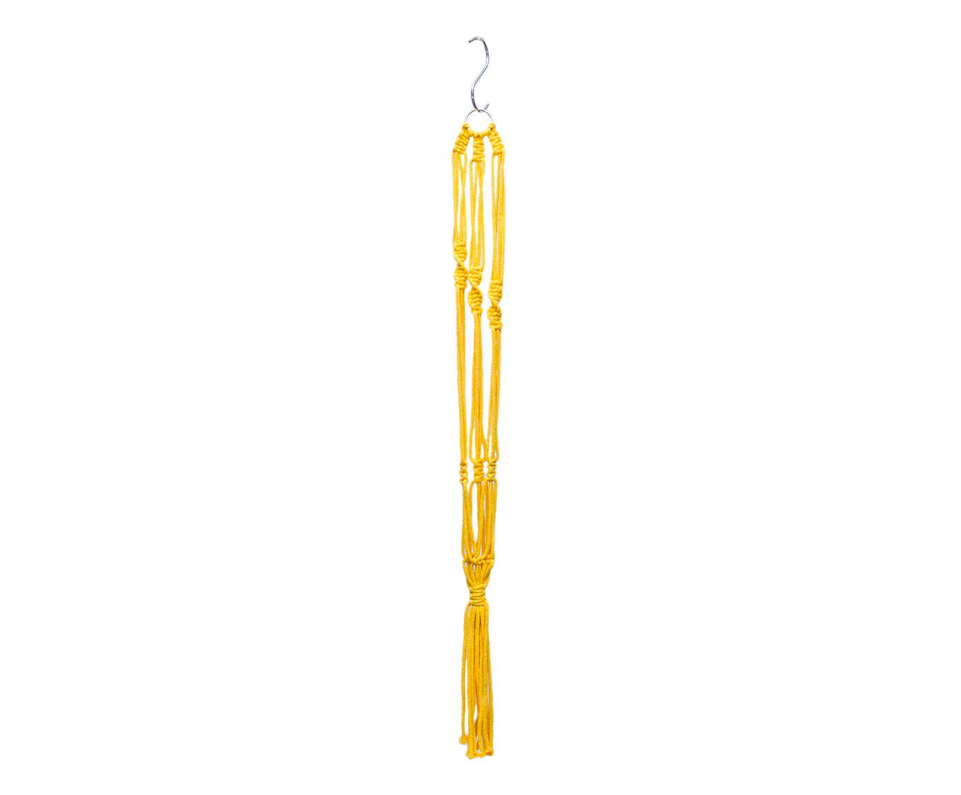 Hanger em Macram&ecirc; Clean Amarelo image number 1