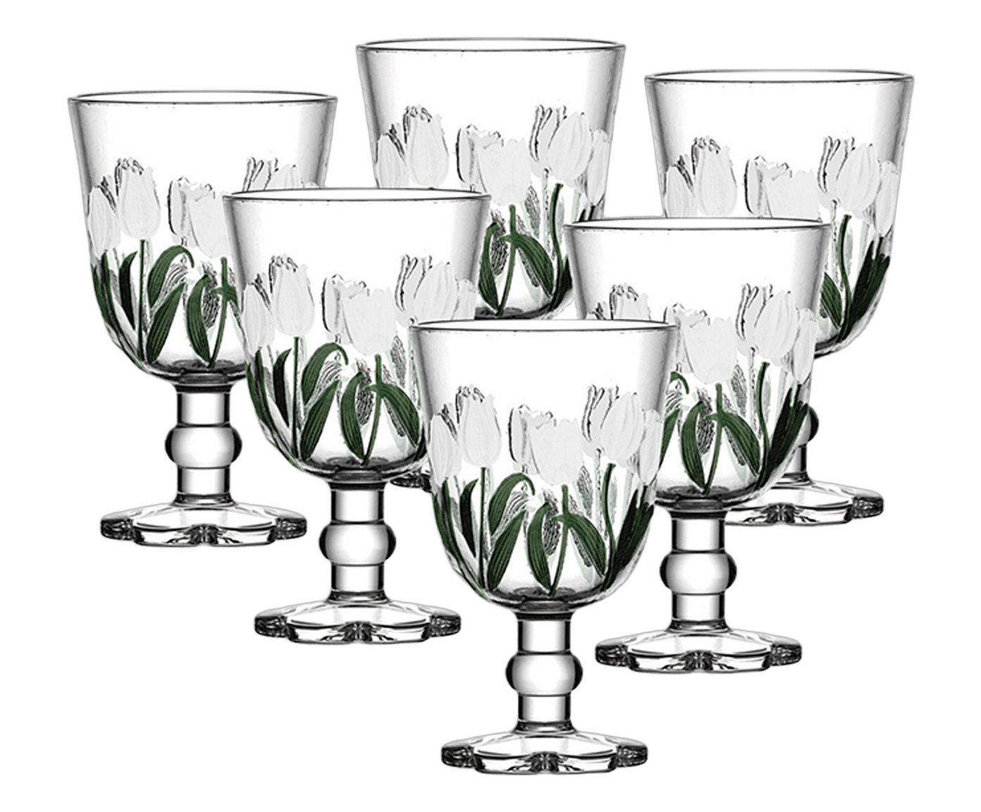 Jogo de Jarra e Ta&ccedil;as em Cristal Ecol&oacute;gico Tulipa image number 1