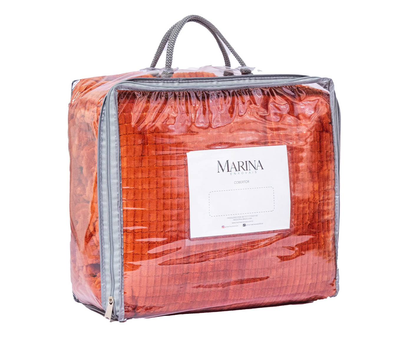 Cobertor Aveludado Manta Soft Touch Flannel Jaquard Terracota image number 5