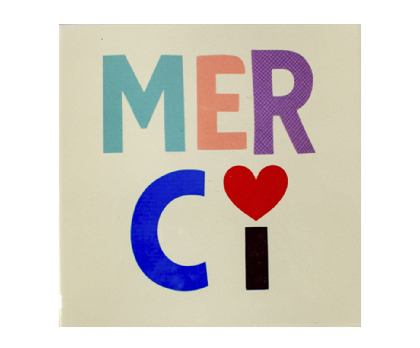 Azulejo Decorativo "Merci" image number 0