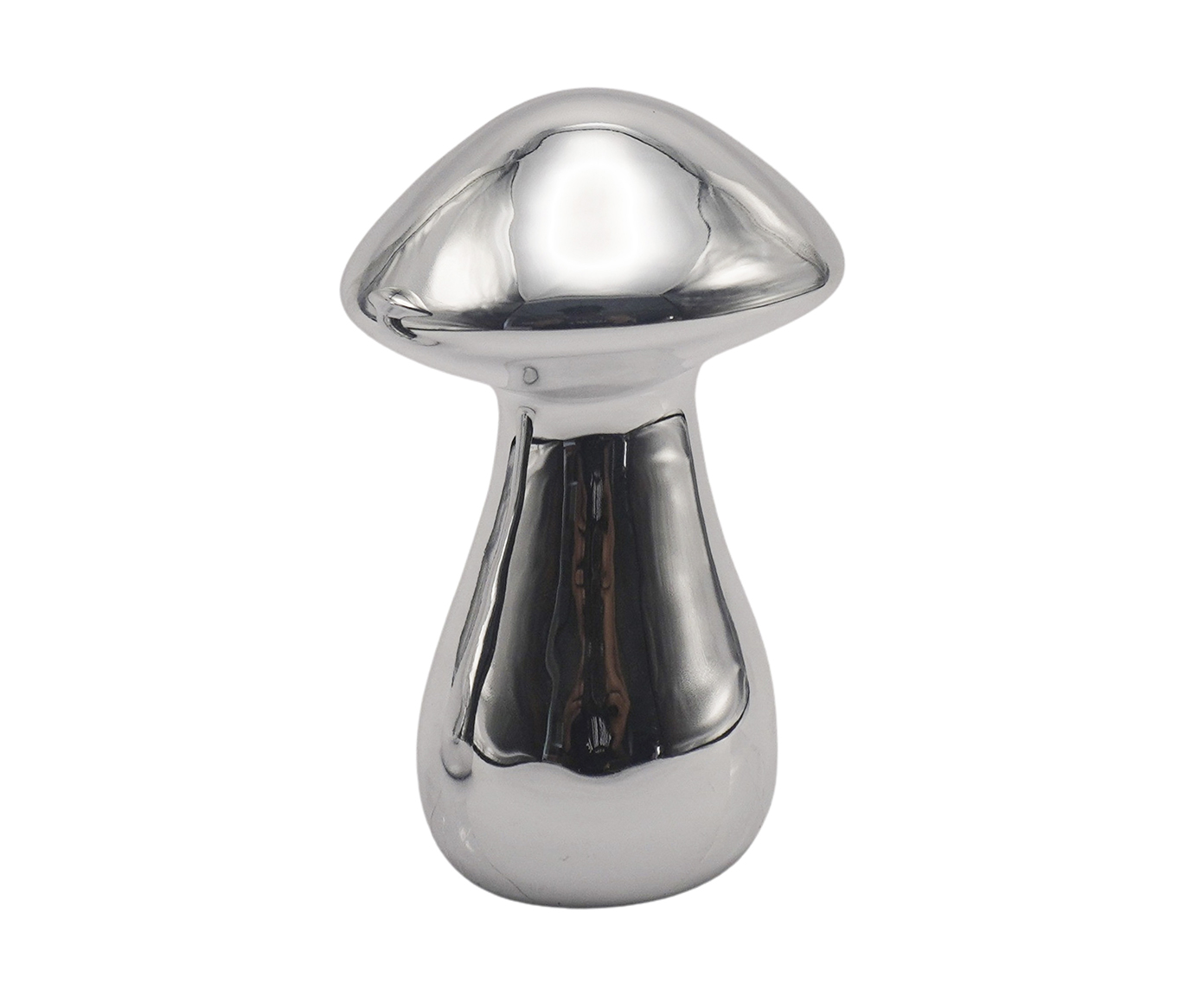 Escultura Cogumelo Fairy Prata - 9 cm - image 0