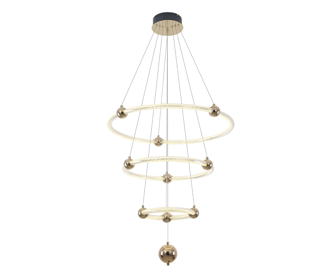 Pendente em Led 1W Mondo Dourado Bivolt image number 0