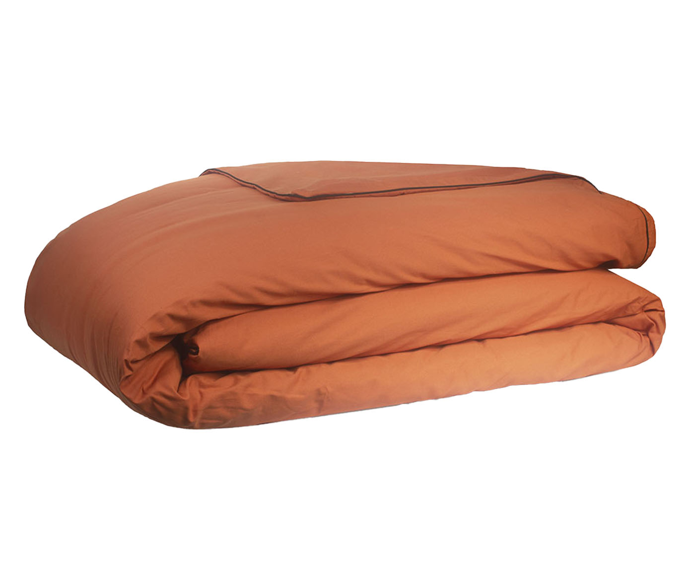 Duvet Colorlife Liso com Vivo Percal Terracota 200 Fios - image 1