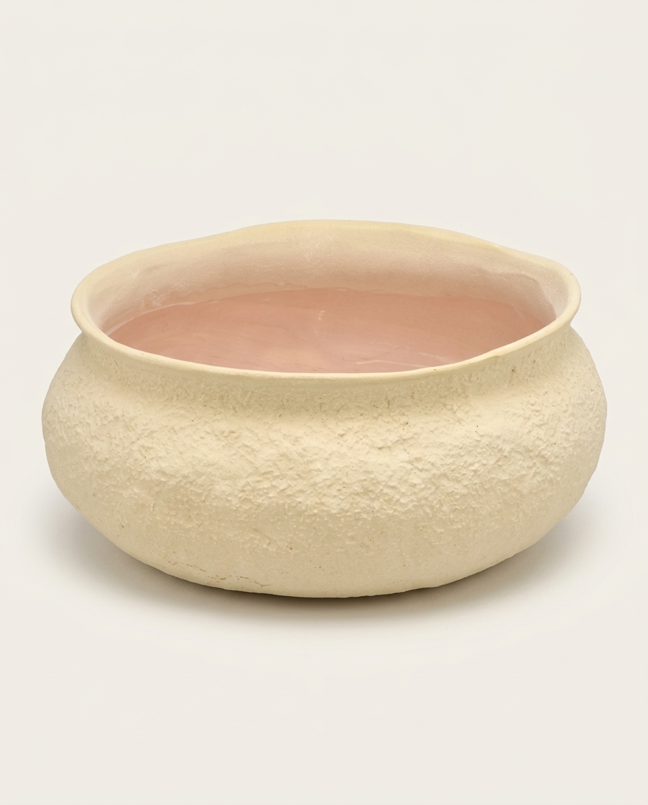 Cachepot Decorativo Floriva Creme - image 0