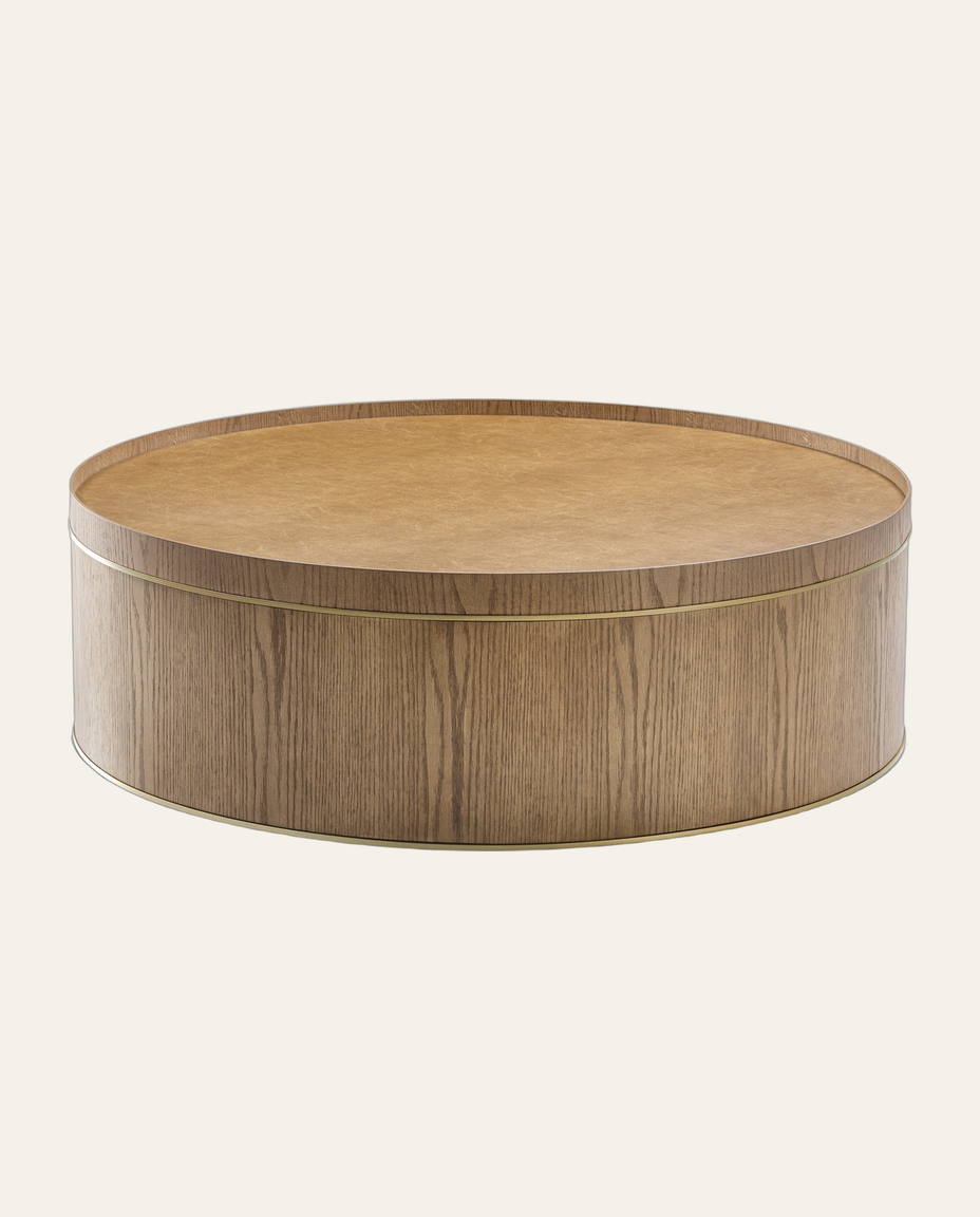 Mesa de Centro Luna Carvalho Am&ecirc;ndoa Gold - image 0