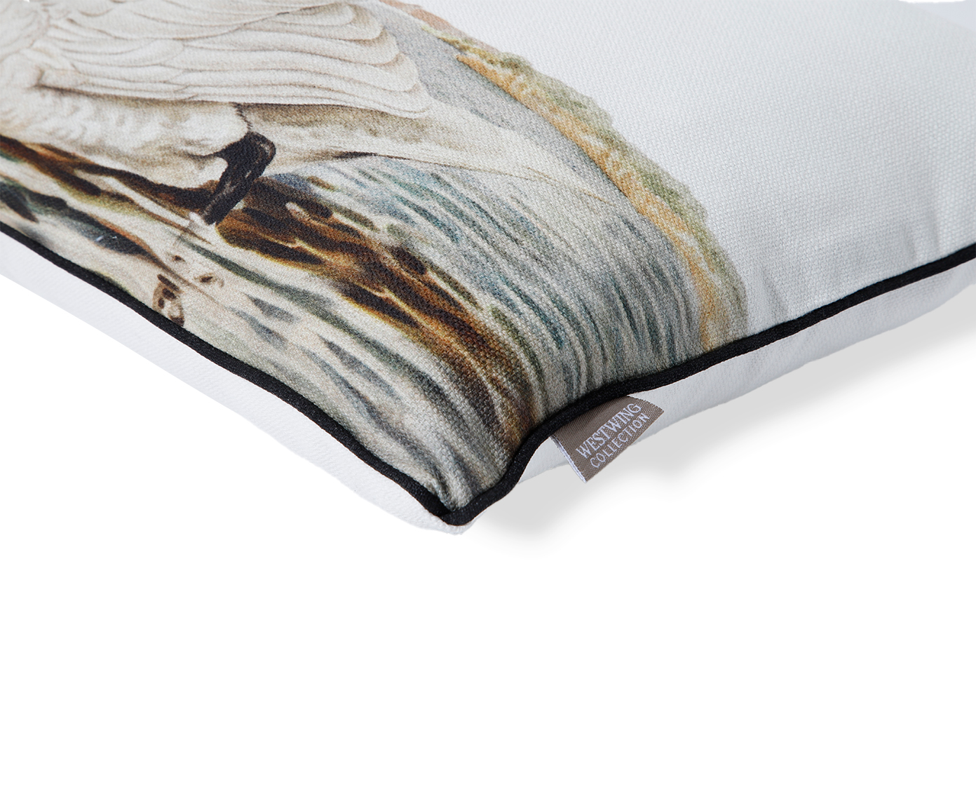 Capa de Almofada Retangular Estampada com Cordon&ecirc; Cisne Branco image number 4