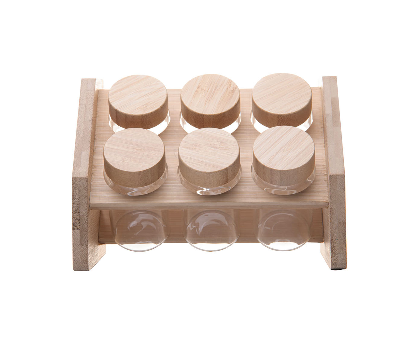 Jogo de Potes com Rack em Bambu Vl image number 1