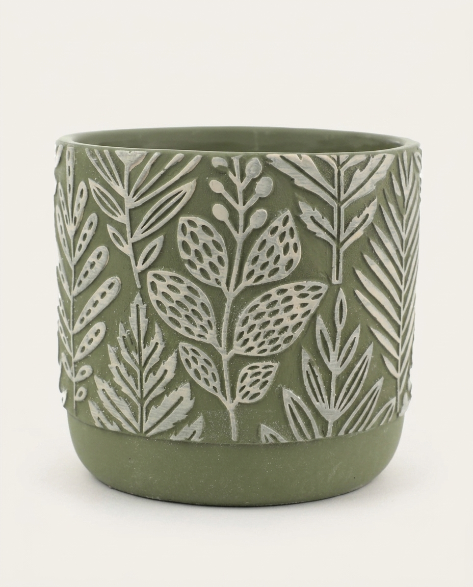 Cachepot Foliage Verde M&eacute;dio image number 5