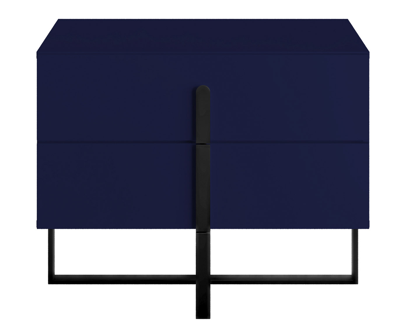 Mesa de Cabeceira Auri Azul e Preto image number 0