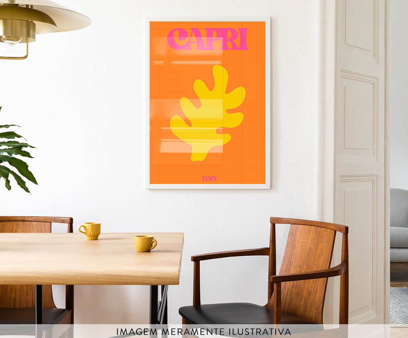 Quadro Capri com Moldura Branca image number 1