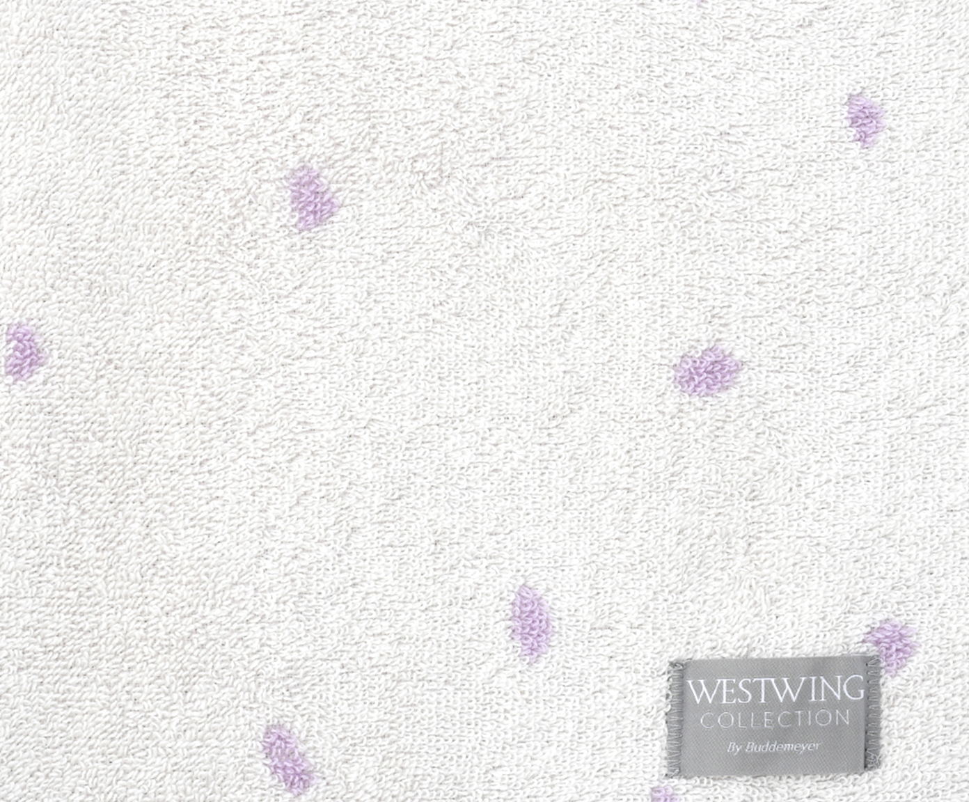Toalha de Rosto Dots Lil&aacute;s e Off-White image number 2