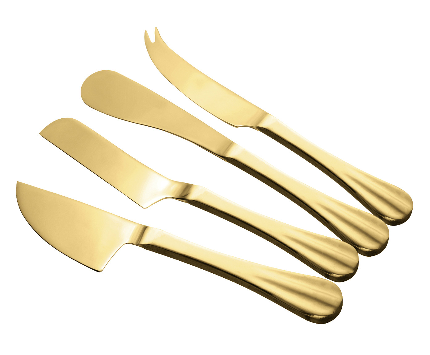 Jogo de Facas para Queijo em Inox Dourado image number 5