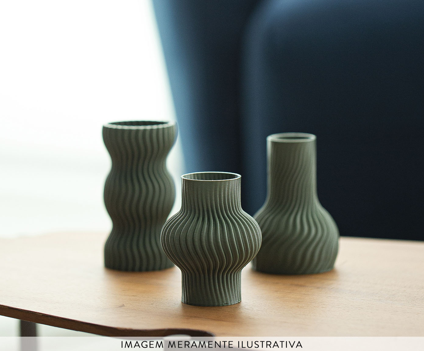 Mini Vaso Onda 3 Verde image number 7