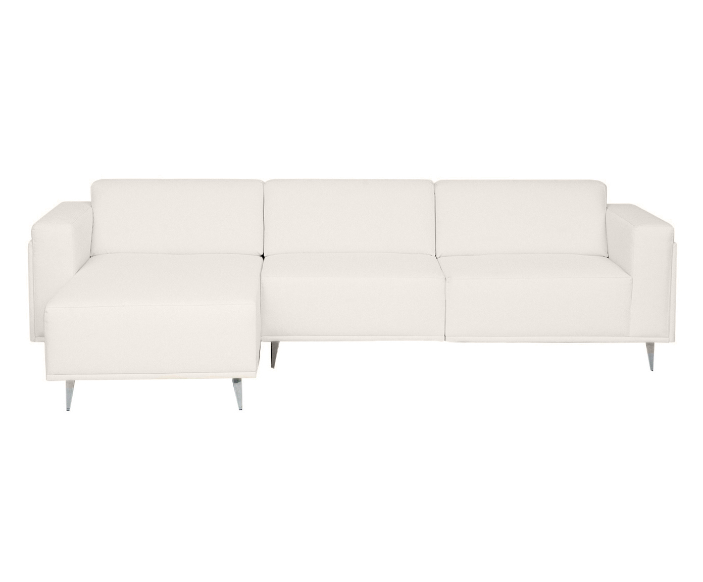 Sof&aacute; Modular com Chaise Ant&ocirc;nio Ch&aacute; Branco image number 0