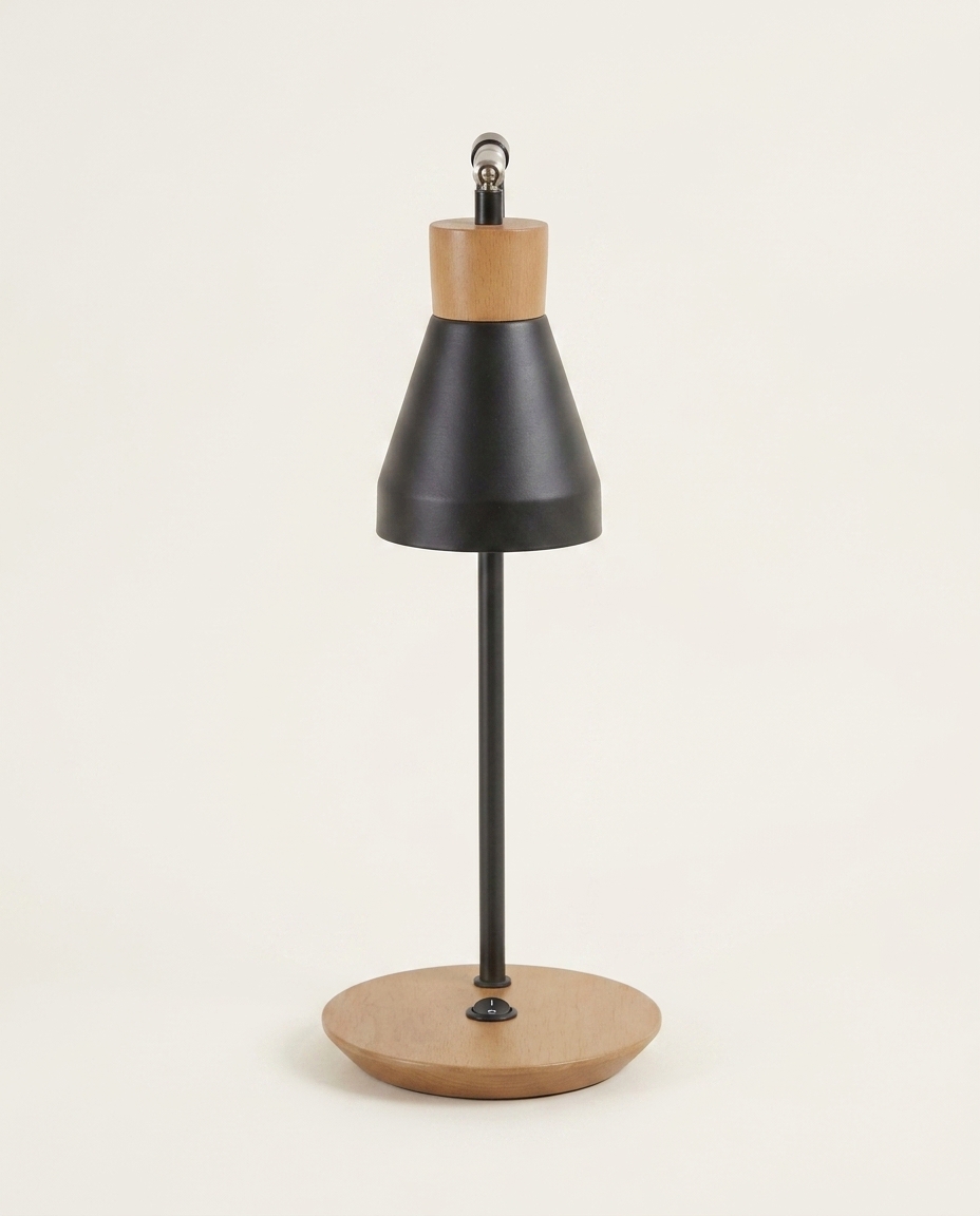 Abajur Bruna Castanho Bivolt - image 0
