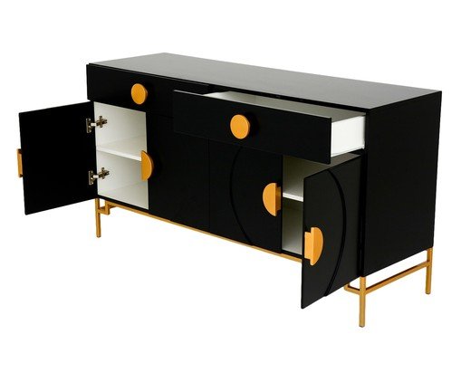 Buffet Duo Cerchio D'Oro - Preto image number 4