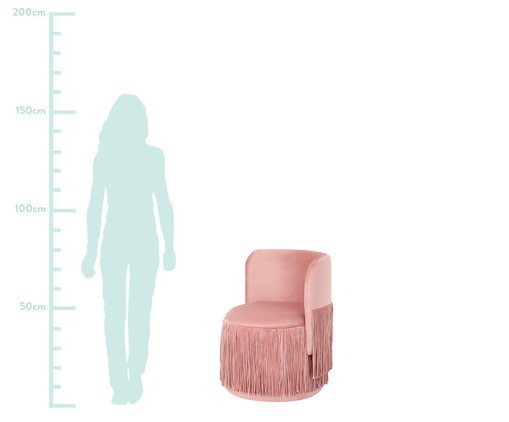 Poltrona Franja Dupla - Rosa image number 9