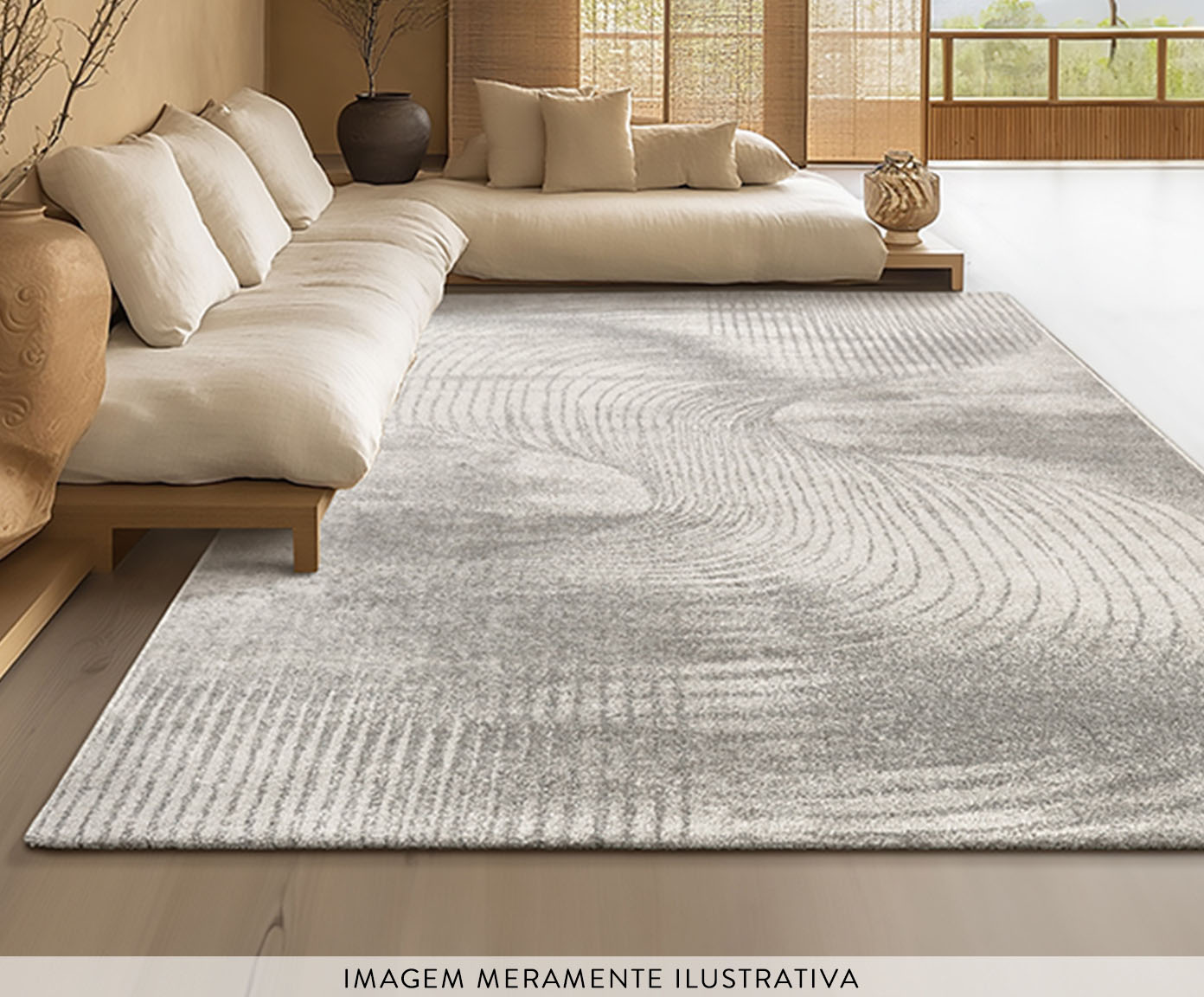 Tapete Tridimensional Cinza image number 3
