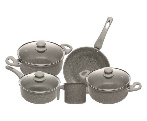 Jogo de Panelas com Indu&ccedil;&atilde;o Granito Chef Taupe Taupe image number 0