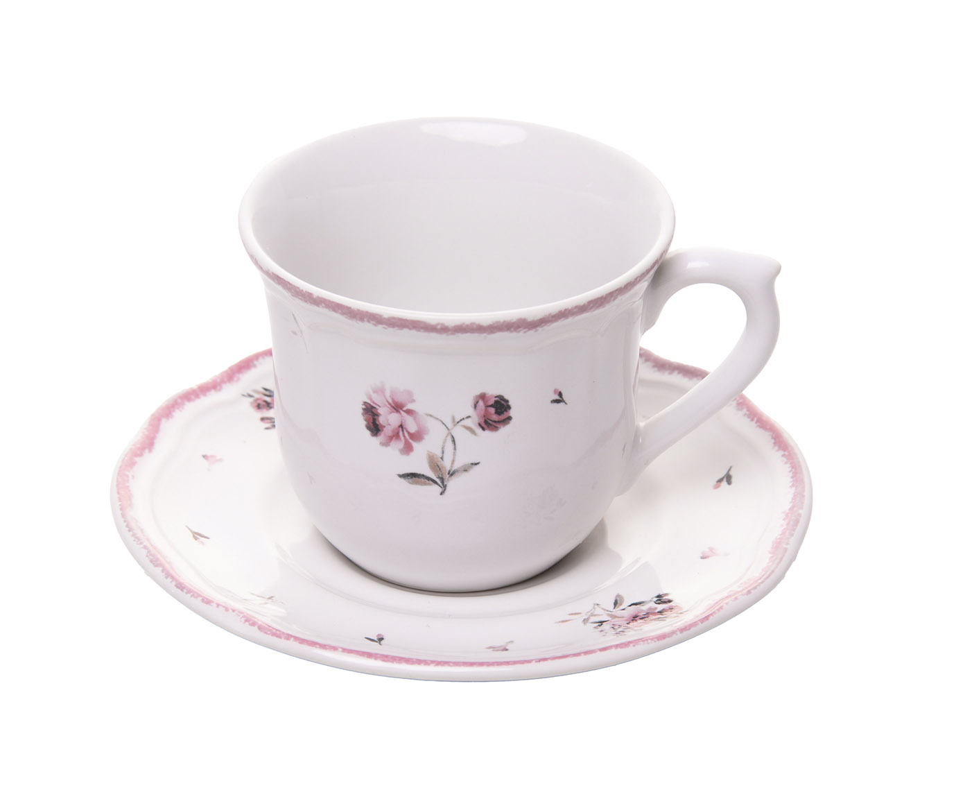 X&iacute;cara para Caf&eacute; com Pires Florescer Rosa - image 1
