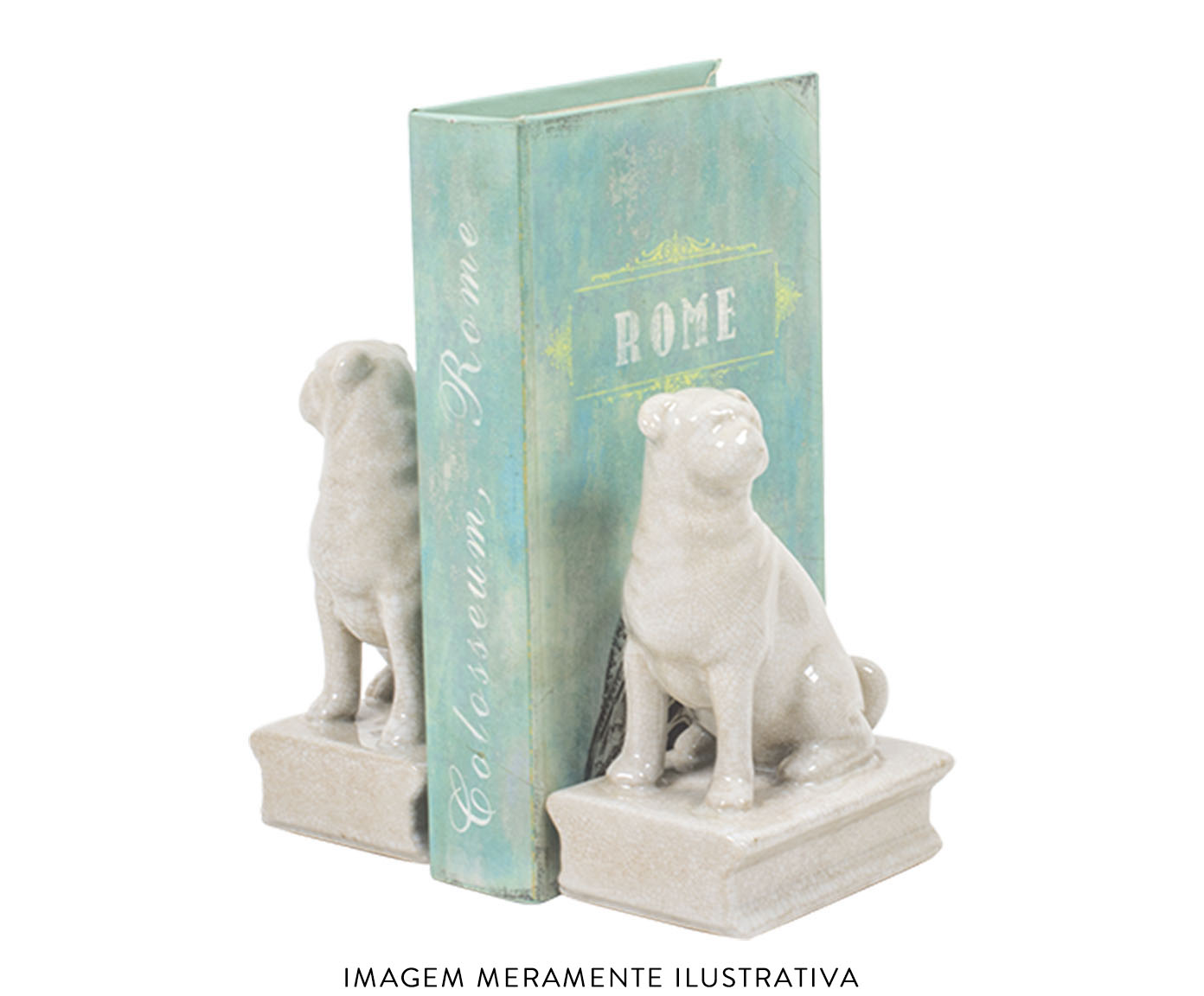 Aparador de Livros em Porcelana Dog Amur - image 1