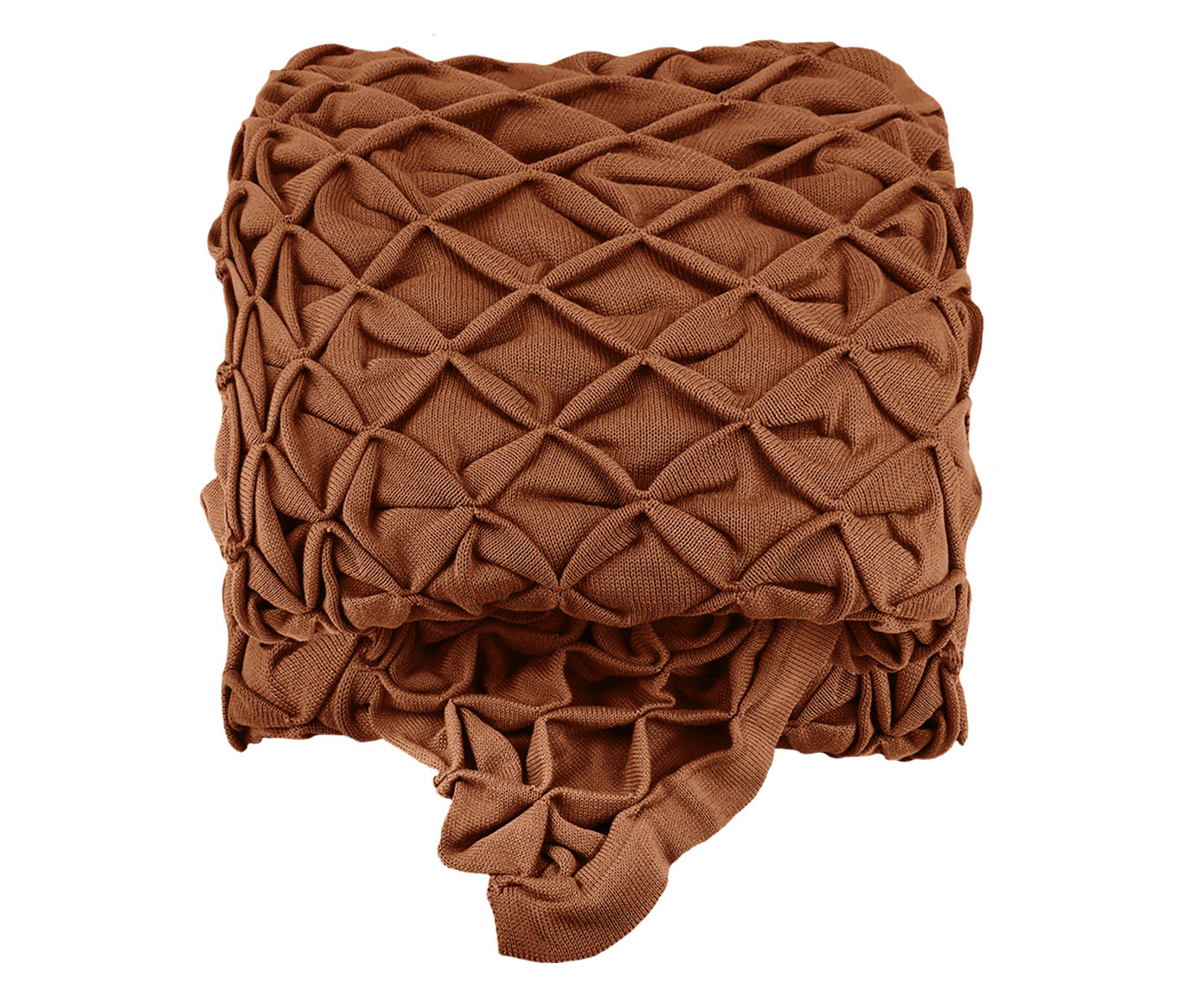 Manta de Tric&ocirc; Origami Ocre - image 0
