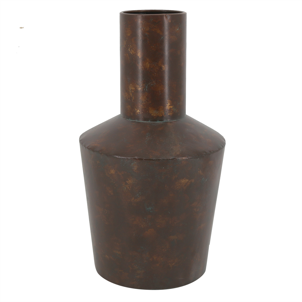 Vaso em Ferro Rocha Marrom image number 0
