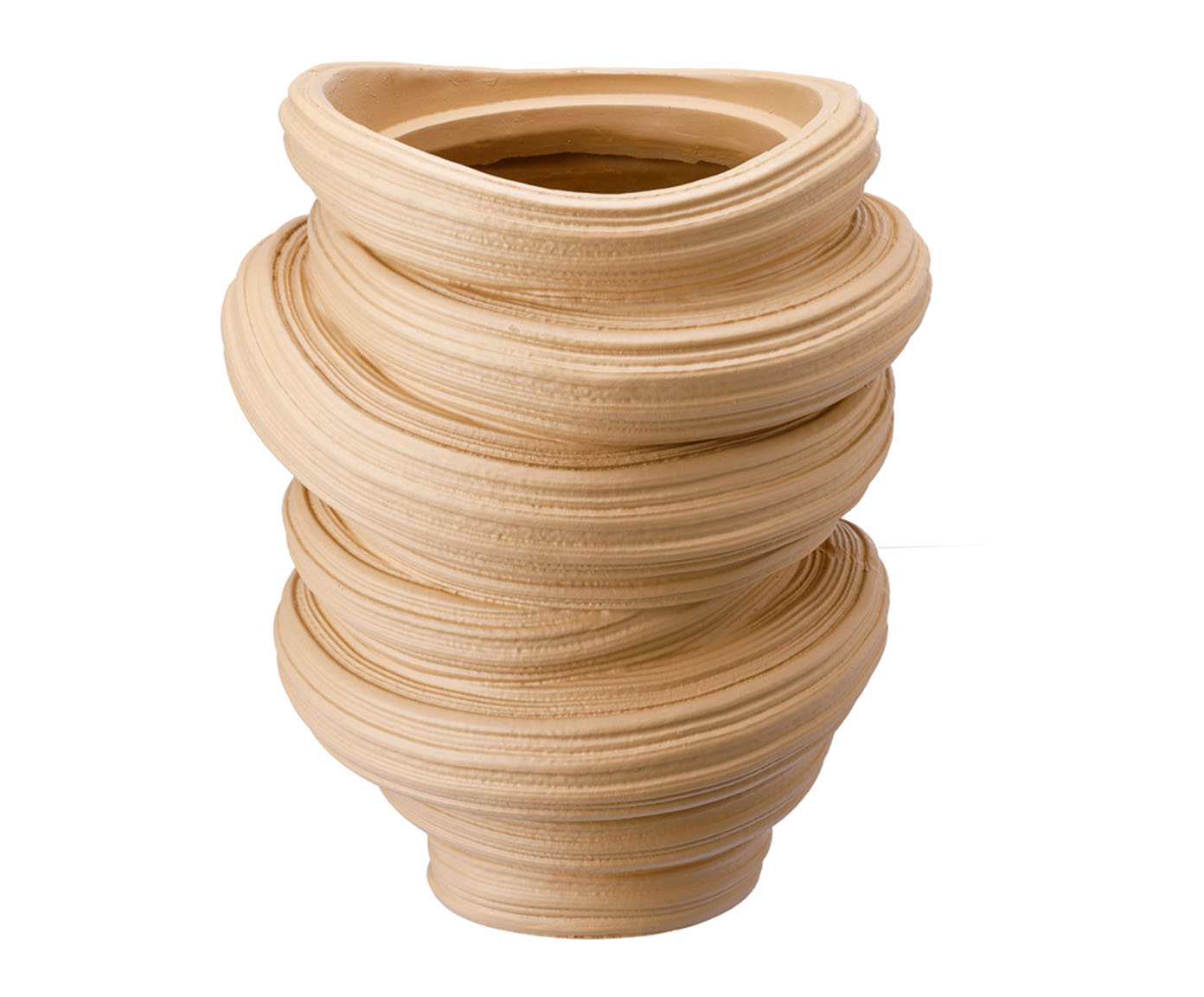 Vaso Cer&ecirc;mico Elos Bege image number 0