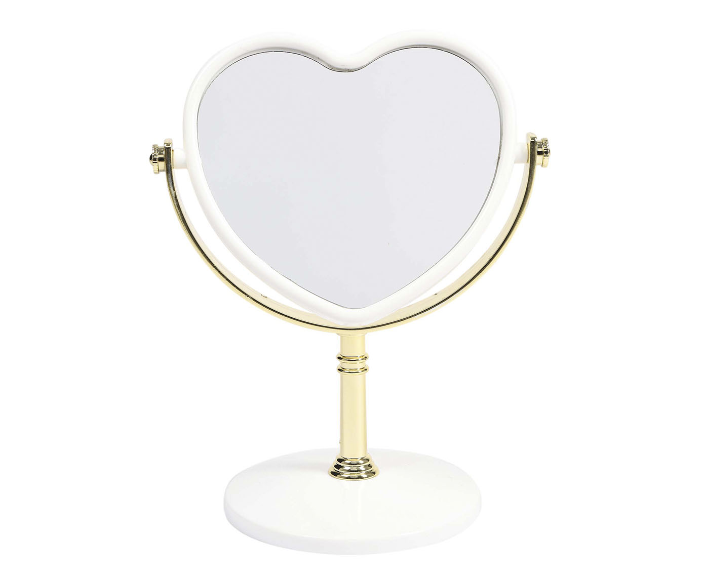 Espelho Heart Mesa Modern Branco e Gold - image 0