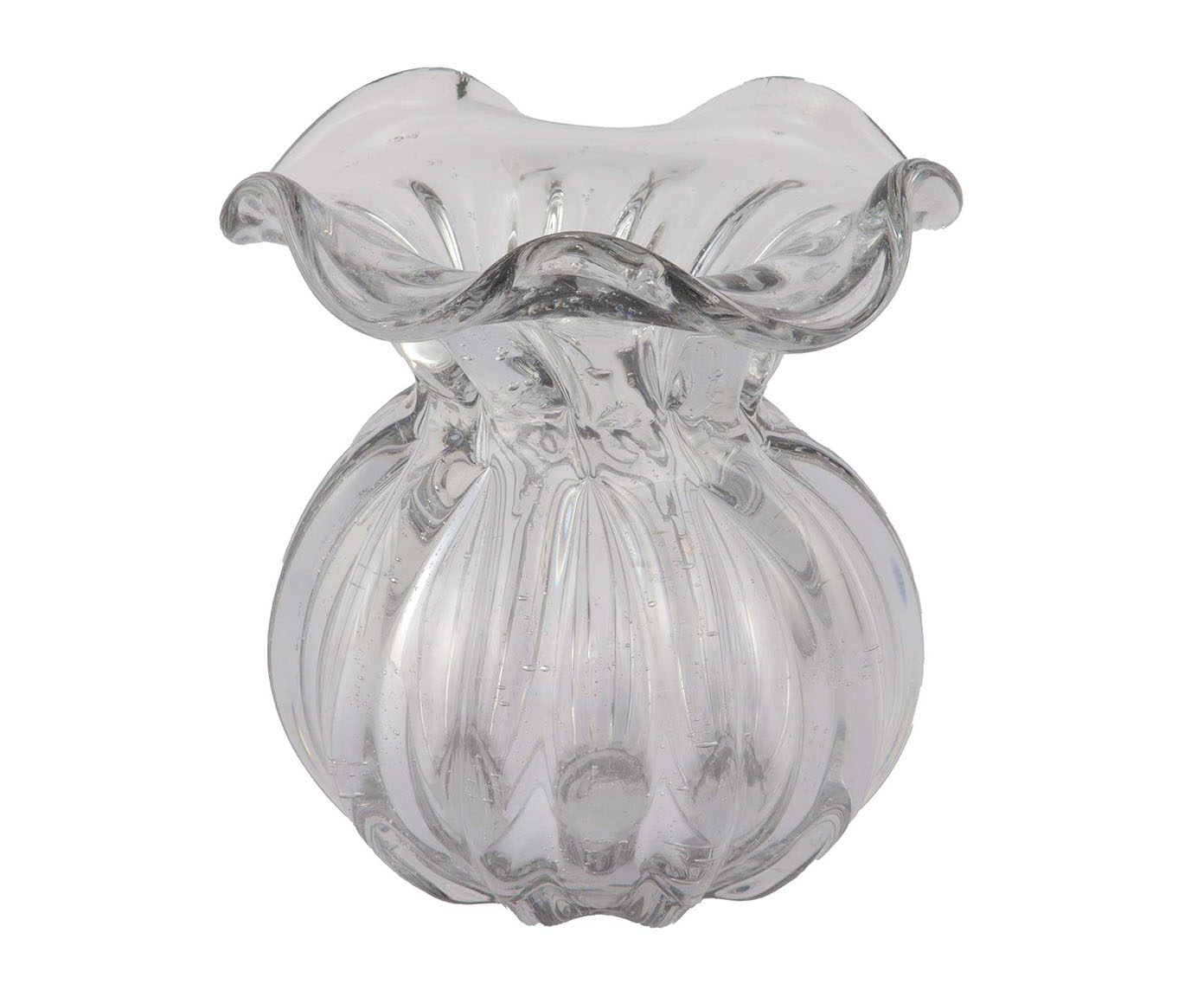 Vaso Trouxinha Tipo Murano Veneza I Transparente image number 0