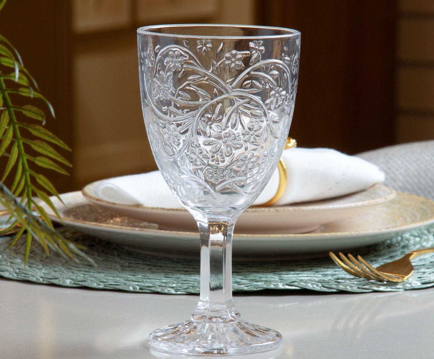 Ta&ccedil;a em Cristal Daisy image number 3