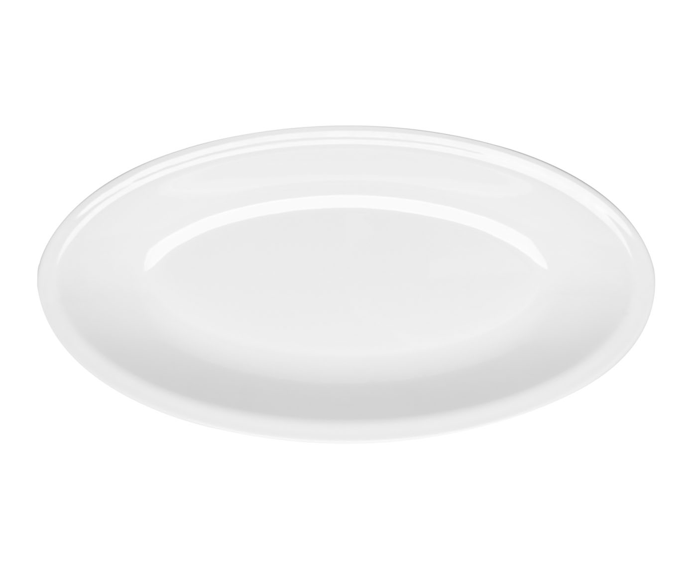 Travessa Oval de Melamina Basic Branca Wolff image number 0